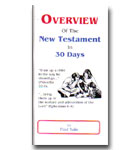 Overview Of The New Testament  In 30 days