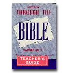 Workbook Through The Bible: Matthew 1 - Teacher - D613T