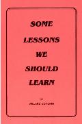 Some Lessons We Should Learn - Conchin