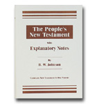 People's New Testament With  Notes Johnson - All In One Volume